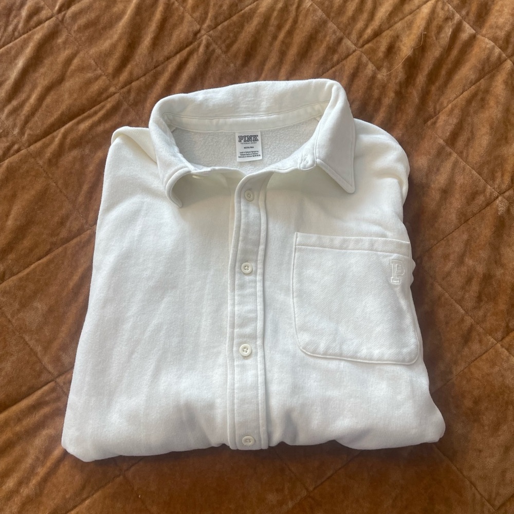 NWOT VS PINK Oversized Button Down!!